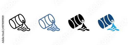 Multi Style Icon Set Oil spill Collection