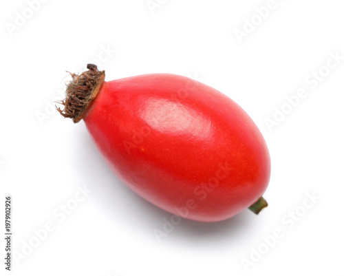 Fresh rose hip berry on whi...