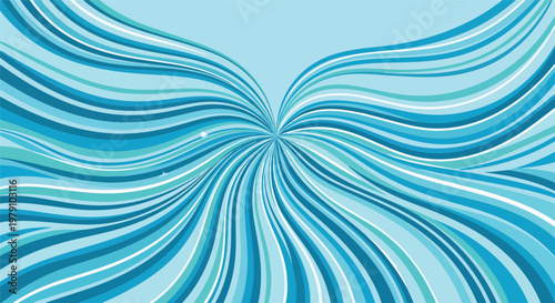 Blue swirling lines abstract design.