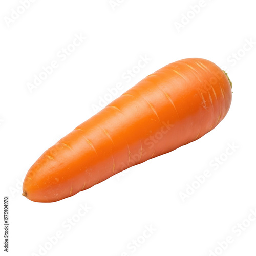 Fresh organic carrot isolated on white background minimalist healthy food