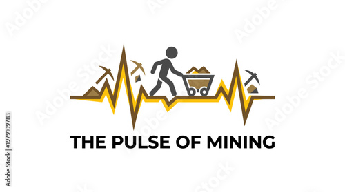 Mining Pulse Logo Depicting Industry