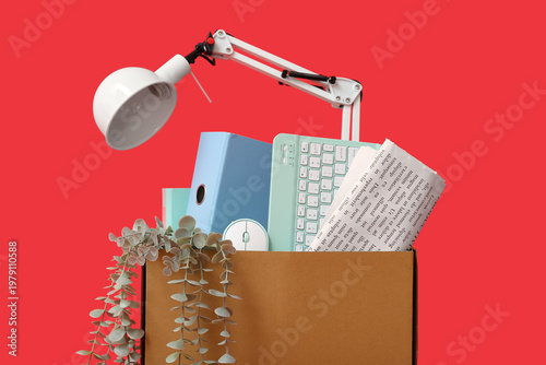 Cardboard moving box with o...