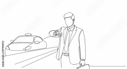 man and car