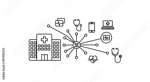 Healthcare Network: Hospital, Technology, and Patient Data Connectivity