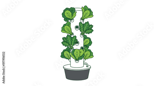 Green Plant in a Pot.