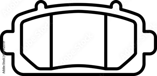 Brake Pad Outline Icon