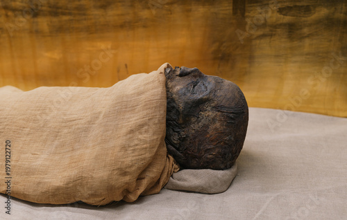 Canvas Print Mummified Pharaoh from Ancient Egypt