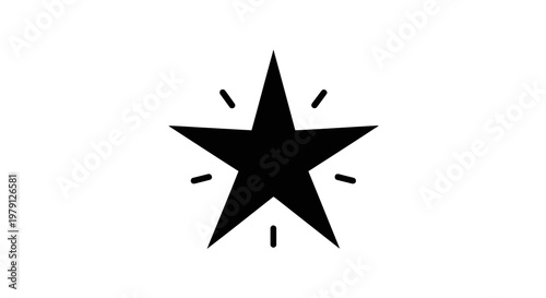 A simple black star icon on a white background, symbolizing excellence and achievement.