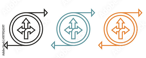 Agile and flexible icons, agile with flexibility icons vector in trendy flat style illustration isolated on white background.