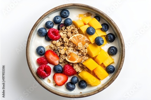 bowl of cereal with berries