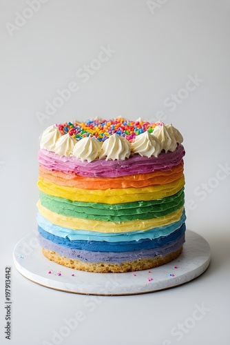 birthday cake isolated on white