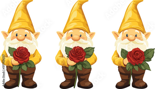 Funny Easter egg figurines with funny faces and holiday decorative characters including angels and cartoon dolls