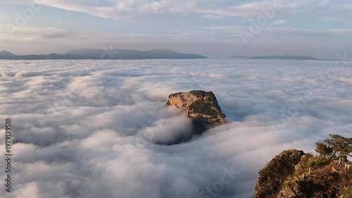 Sunrise at  Four Sticks Lookout in Mexico