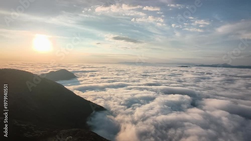 Sunrise at  Four Sticks Lookout in Mexico