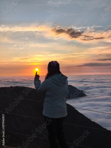 Sunrise at  Four Sticks Lookout in Mexico