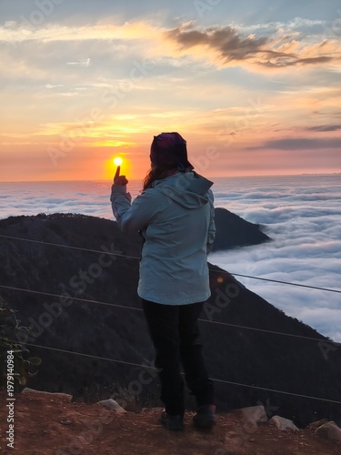 Sunrise at  Four Sticks Lookout in Mexico
