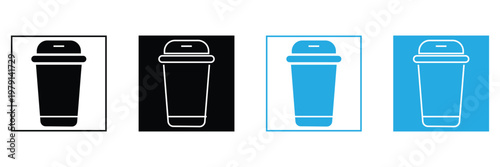 Sign of trash to protect the environment and the area eps 10.