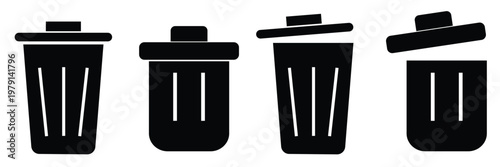 Recycle bin icon. Trash Can icon vector illustration eps 10.