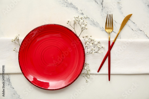 Beautiful table setting wit...