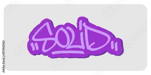 Solid Positive Affirmation Quote in Graffiti Tag Hand Style Lettering Isolated on Transparent Background for Urban Motivational Branding