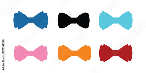 Colorful bow tie collection a variety of styles and shades for fashion accessories