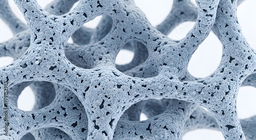 Abstract Microscopic Bone Structure - 3D Render