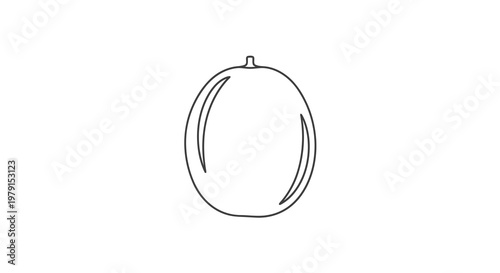 Simple line drawing of a circular object with a small protrusion at the top.