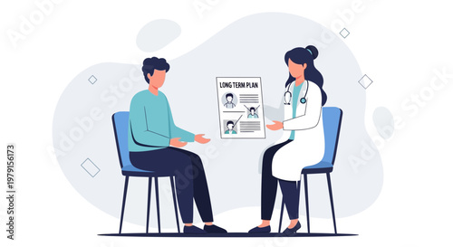 Doctor Discussing Long-Term Plan with Patient