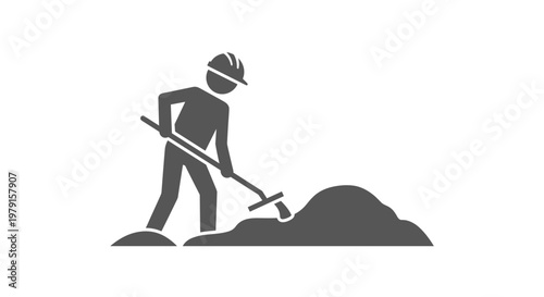 Man digging with a shovel 1.
