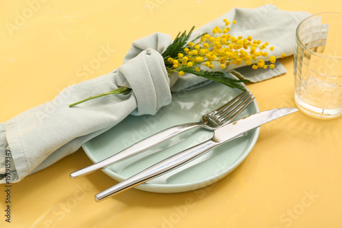 Beautiful table setting wit...
