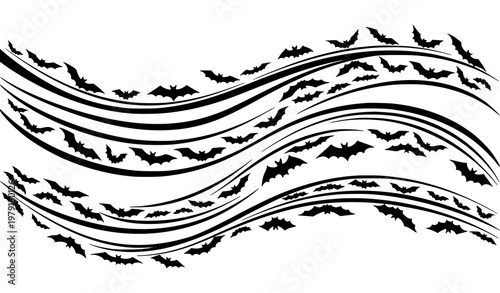 Modern Minimalist Fish School Vector Illustration for Branding