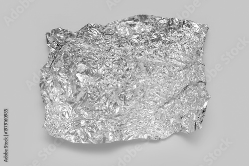 Crumpled sheet of aluminium...