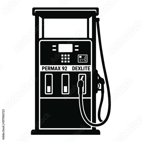 fuel pump engine icon vector illustration 