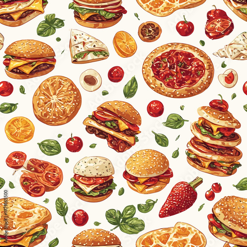 pattern food design very cool