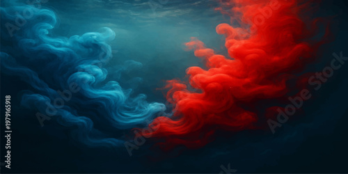 A heart shaped smoke trail glows with a vibrant red flame against a dark black backdrop, creating a burning art texture that looks like a hot explosion of color in the deep space of a wallpaper