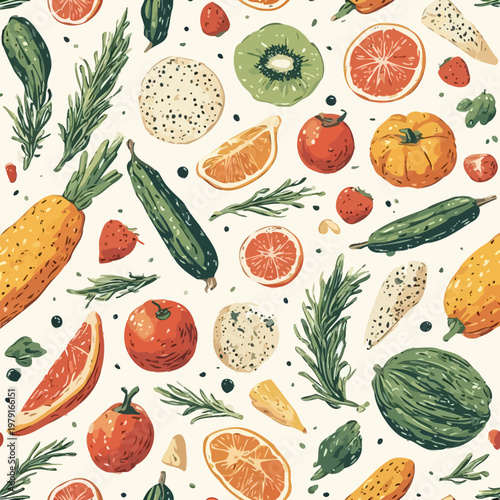 pattern food design very cool