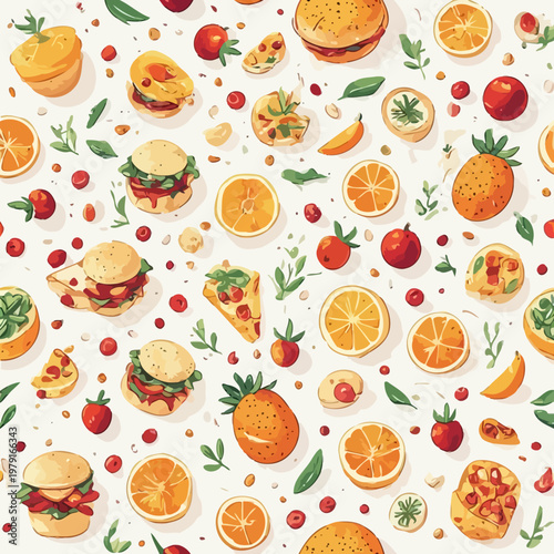 pattern food design very cool