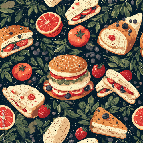 pattern food design very cool