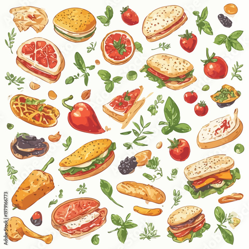 pattern food design very cool