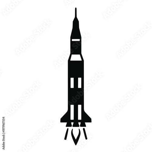 space rocket vector illustration