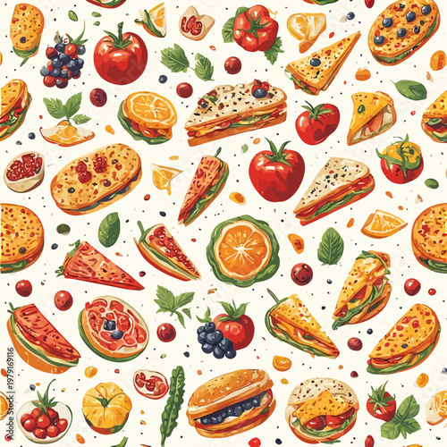 pattern food design very cool