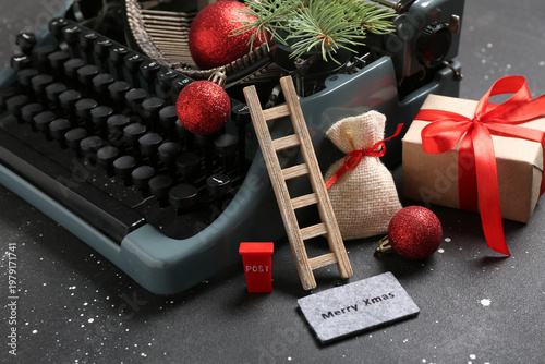 Vintage typewriter with Chr...