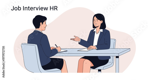 Job Interview HR: Candidate and Recruiter Discussing Career Opportunities
