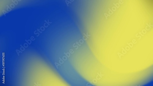 Abstract Blue And Yellow Fluid Motion Background Video.