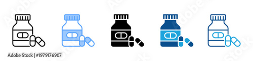 Vitamin Pack icon multiple style and collection