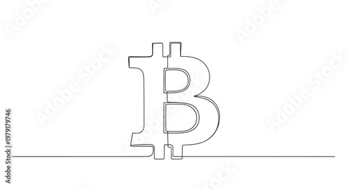 Bitcoin Symbol, Cryptocurrency Logo, Digital Currency, Financial Technology, Blockchain Icon