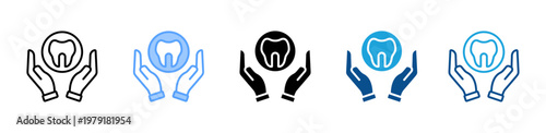 Foto Oral Health icon multiple style and collection