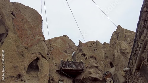 The ancient rock settlement of Kandovan in Iran