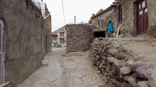 The ancient rock settlement of Kandovan in Iran