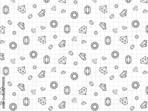 宝石のかわいい背景素材